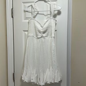 Smocked Ruffle mini dress